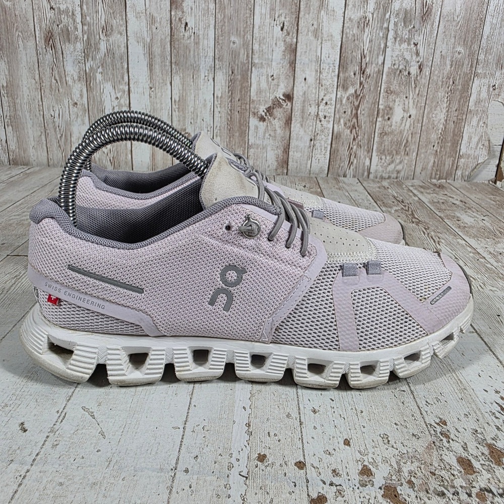 On Running Cloud Lavender Purple Grey Mesh Running Shoes Womens 7.5 59.98909